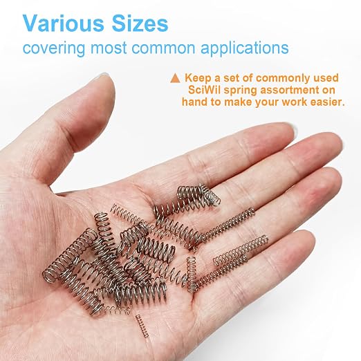 390-Piece Compression Spring Assortment Kit, 28 Sizes Small Springs Set - Image 3
