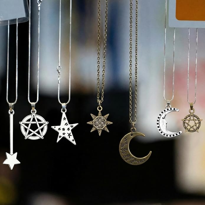 Hicarer 80 Pieces Antique Silver Pendants Charms Pendants Gothic Jewelry Making - Image 4
