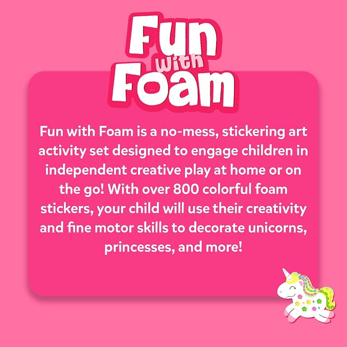 Skillmatics Foam Sticker Art Activity – Unicorns & Princesses - Image 6