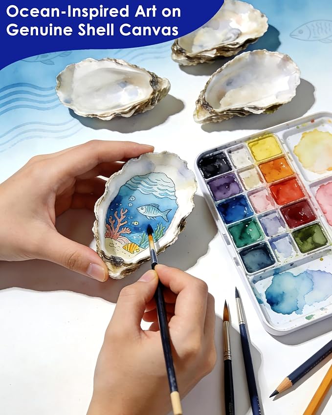 ZhenD 20Pcs 4"-5" Oyster Shells - Image 3