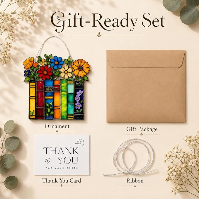 Book Lovers Gifts Book Ornament, Teacher Gifts - Image 5