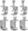 1-3/4 Inch C Clamps, 2 Pack 304 Stainless Steel C Clamps for Woodworking and Welding, Stable Wide Jaw Opening Tiger Clamp for Construction Household Mount(45mm)