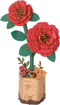 rowood 3D Puzzle, Mother's Day DIY Wooden Flower Craft Kit Building Set by RowoodAssembleArtDecorateLife