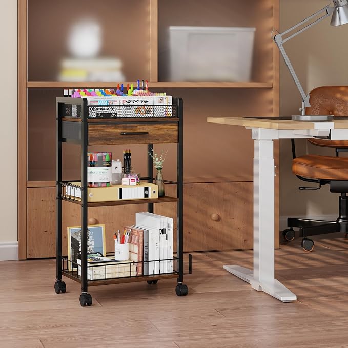 Homsorout 3 Tier Rolling Cart - Image 8