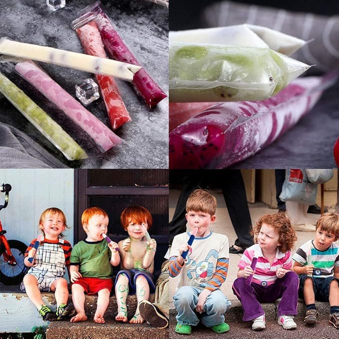 FEBSNOW 200Pcs Ice Pop Mold Bags Popsicle Pouches - Image 4