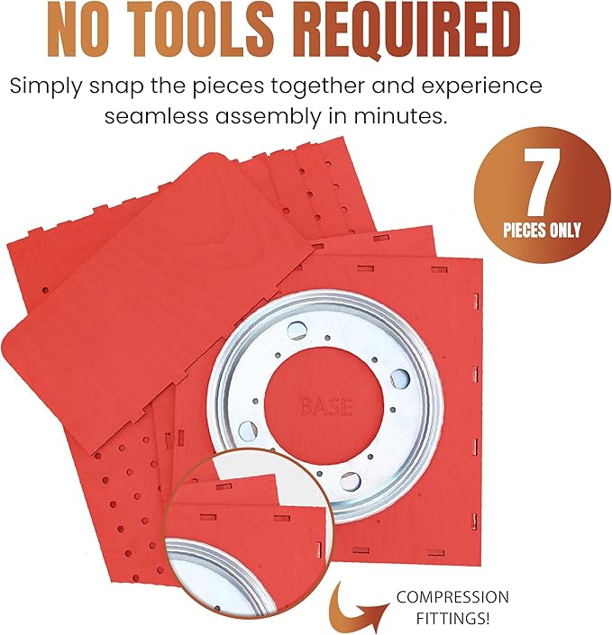 TORCHED DISPLAYS Rotating Pegboard Display… (Red)