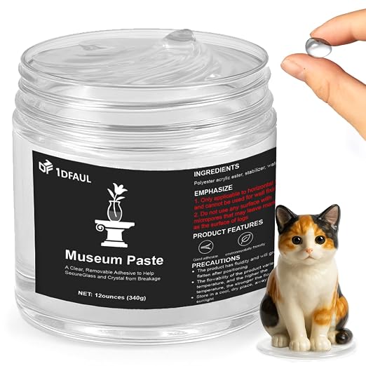 1DFAUL 12 oz Exhibits Fix Gel for Museum, Removable Museum Paste Putty Wax | by 1DFAUL
