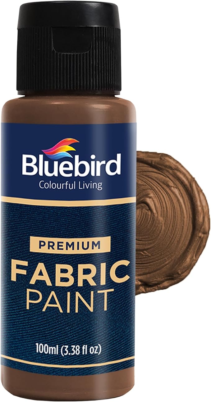 BLUEBIRD Fabric Paint, 3.4 Fl Oz, Permanent Fabric Paints by BluebirdArts