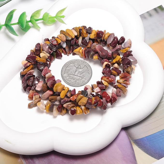 200 Pcs Crystal Chip Beads for Jewelry Making 5-8mm Yellow Jasper | Natural - Image 9