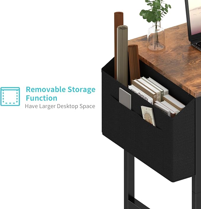 Lufeiya Small Desk for Small Spaces, 24 Inch Kids Girls Study Writing Mini - Image 5