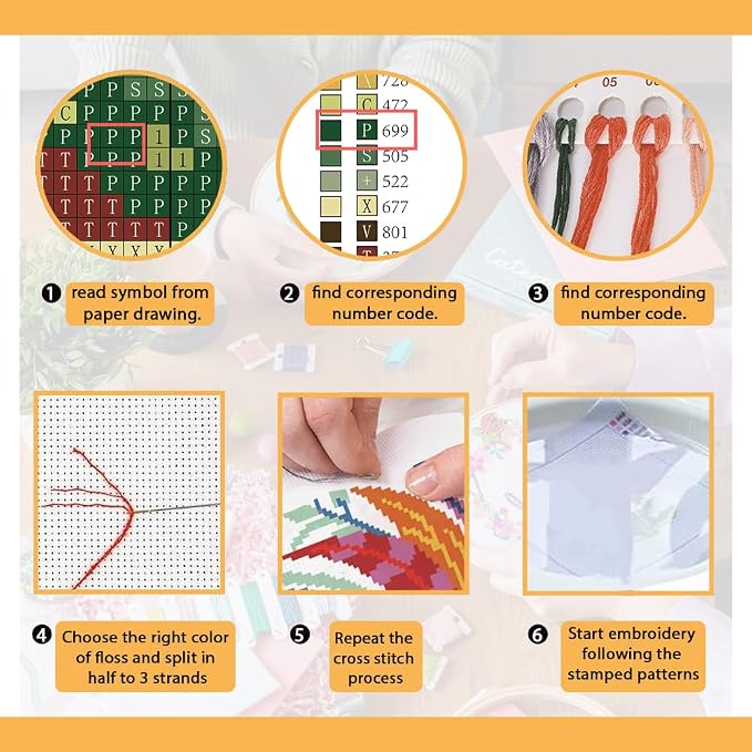FREEBLOSS 11CT Stamped Cross Stitch Kit - Image 4