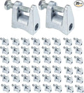 Premium Silver Metal Beam Clamp,20 Pack 3/8"-16 Zinc-Plated Iron Safety C-Clamps with 13/16" Adjustable Jaw Opening for Welding/Carpenter/Building/Household Mount