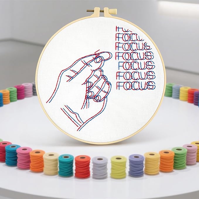 Crafmanoe Easy Hand Embroidery Kits - Image 7
