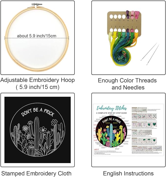 Louise Maelys Cactus Embroidery Kit - Image 2