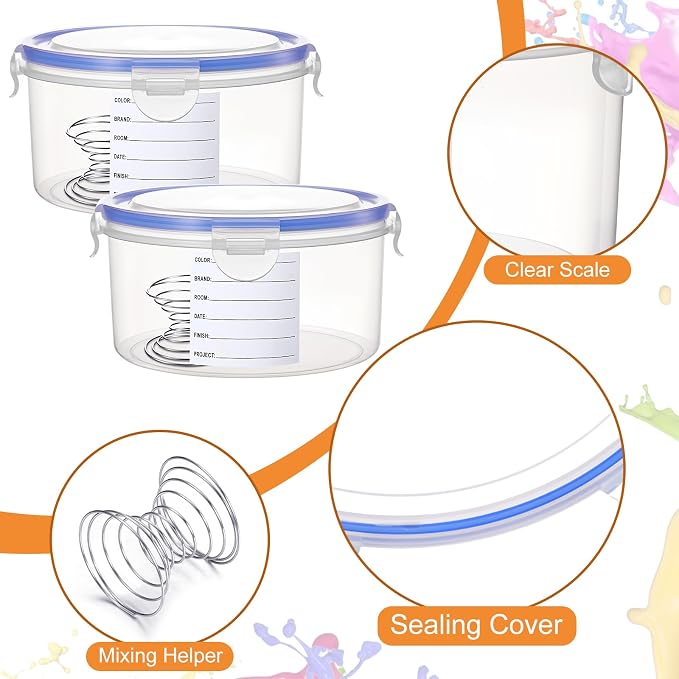 Remerry 8 Sets Paint Container - Image 5