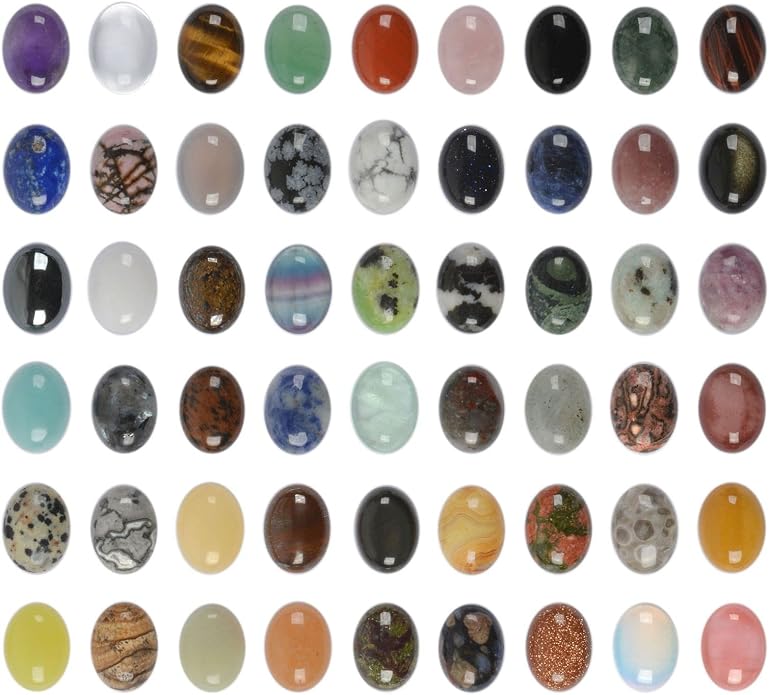 Wholesale Lot Multi-color Gemstone Round Oval Cab Cabochon by Justinstones