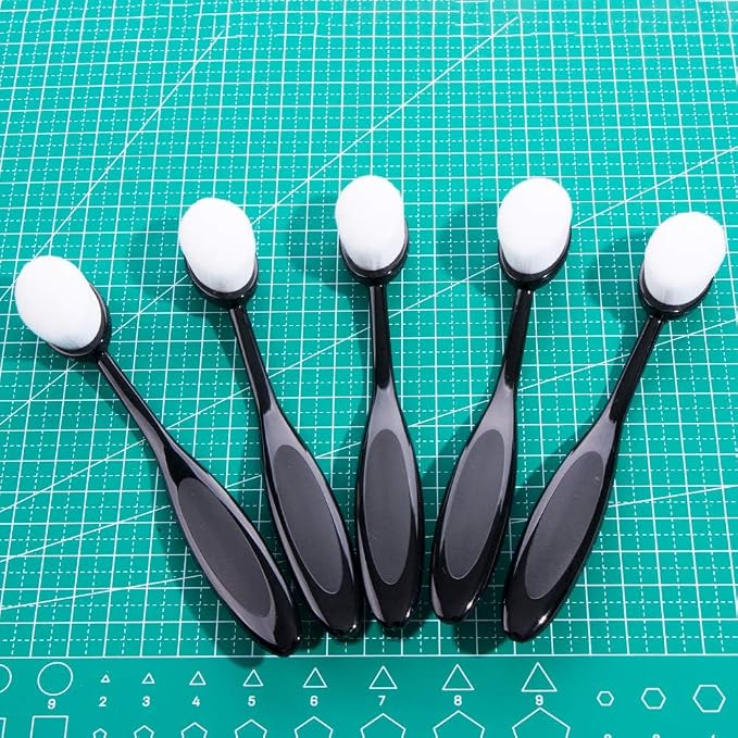 UNIMEIX 5 Pcs Craft Ink Blending Brushes Set Tool Card Making Supplies Blender - Image 6