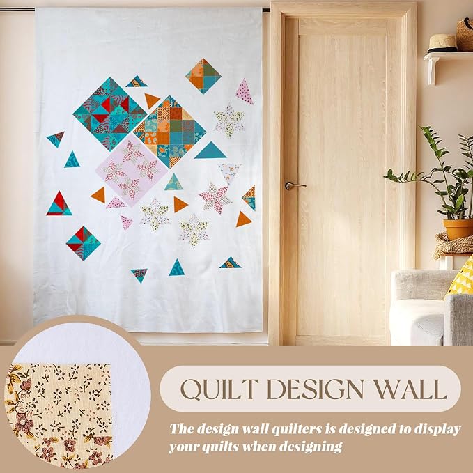 Buryeah 1 Pcs Quilt Design Wall Fabrics 108 in x 60 in - Image 6