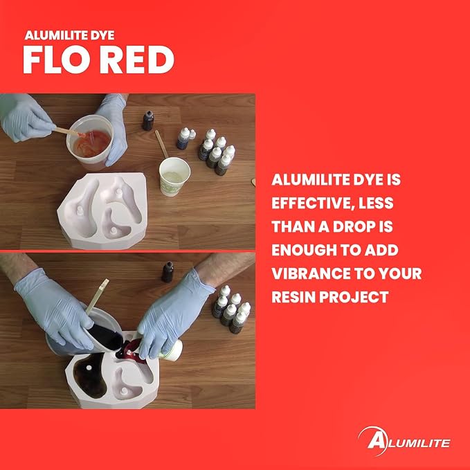 Alumilite Liquid Dye Flo Red 1 Oz, Highly Concentrated Dye - Image 4