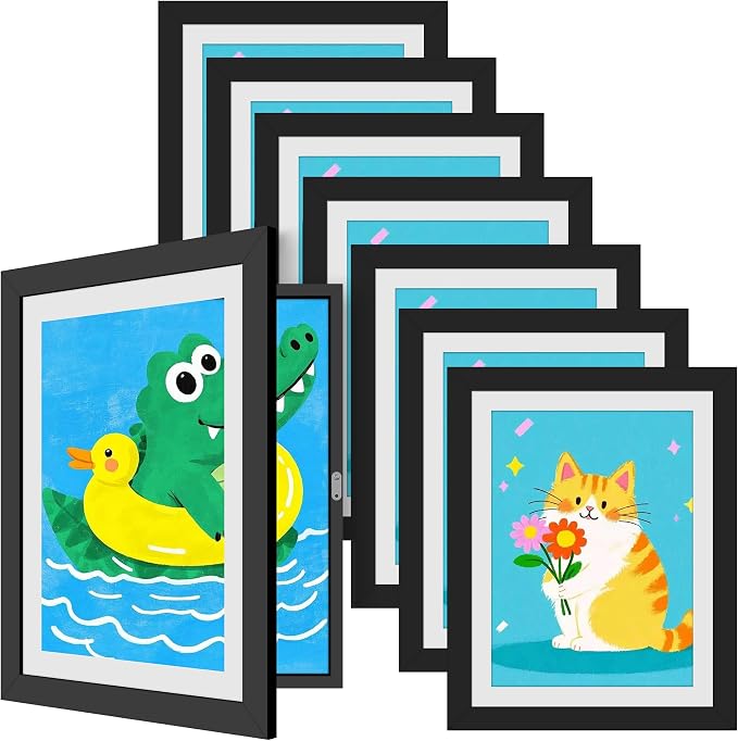 8 Pack Kids Artwork Frames Changeable 8.5 x 11 Inch Children Art Projects by Unknown