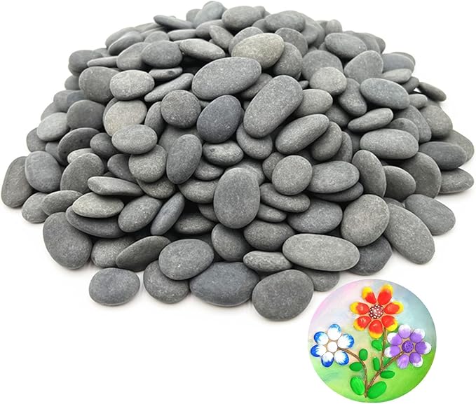 300PCS Tiny Painting Rocks, Meilala DIY Pebble Flat & Smooth Rocks by Meilala