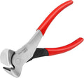HAUTMEC 7 Inch Nail Puller Pliers Tool, CR-Ni Steel End Cutting Pliers with Non-Slip Grip, Nail Remover Tool with Polished Finish, End Cutting Nippers Tool for Pulling Nails and Wires HT0158-CP