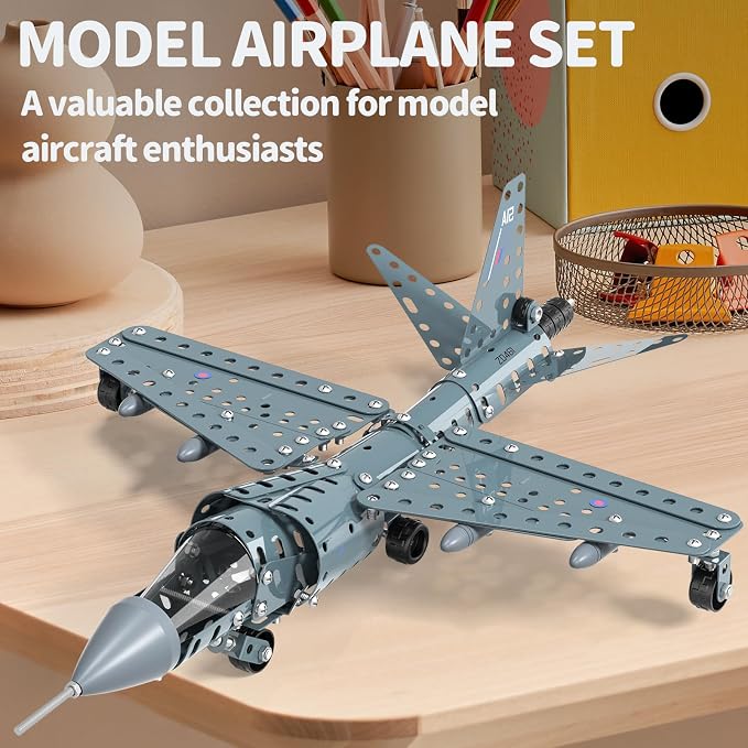 Lucky Doug STEM Building Projects Model Airplane Jet Set - Image 2