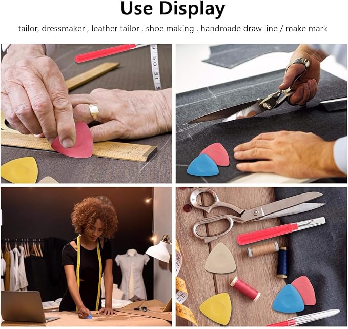 CampTek 8 PCS Triangle Sewing Tailors Chalk, Fabric Marker - Image 7