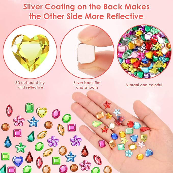 Anezus 900Pcs Jewels for Bedazzling - Image 5