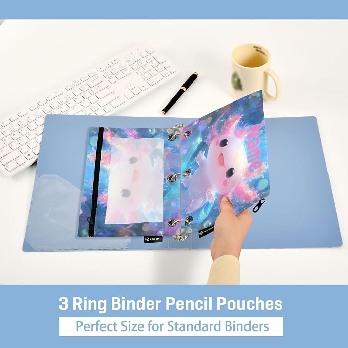 Custom Shiny Axolotl Pencil Pouch - Image 4