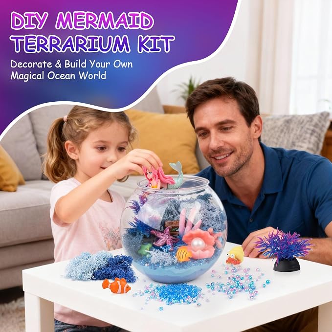Mermaid Terrarium Kit for Kids - Image 4