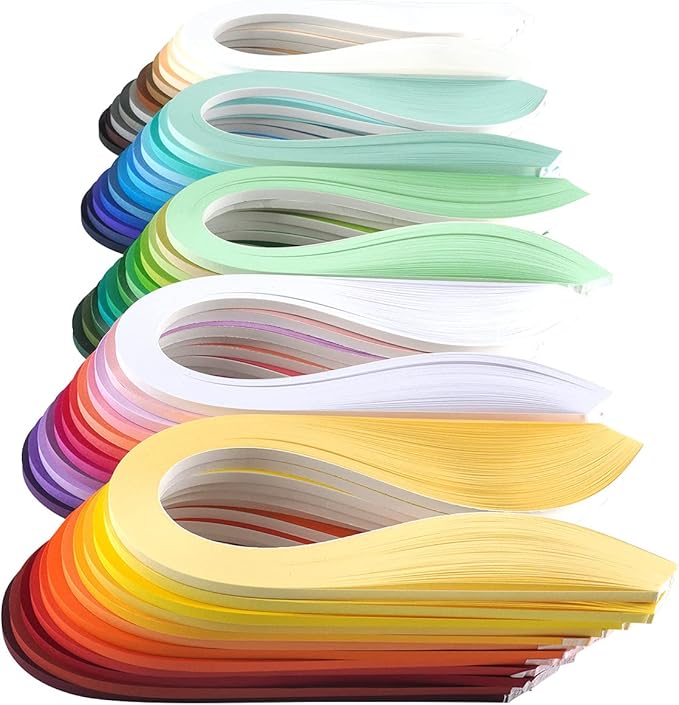 JUYA Single Color Paper Quilling Strips Set 60 Colors 39cm Length One Color 100 by JUYACrafts