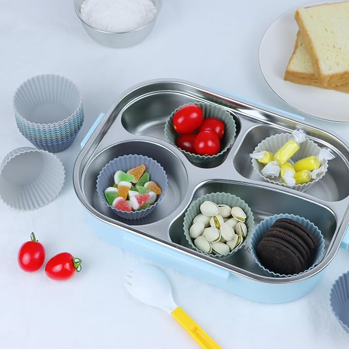 Silicone Baking Muffin Cups 12 Pack, Reusable Cupcake Liners Cake Molds - Image 7