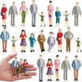 Namalu 42 Pcs 1: 25 Scale Miniature People Figurines Tiny Painted Model Train by Namalu