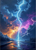 VeGuude Diamond Art Kits for Adults, Colorful Lightning 5D Diamond Painting by VeGuude