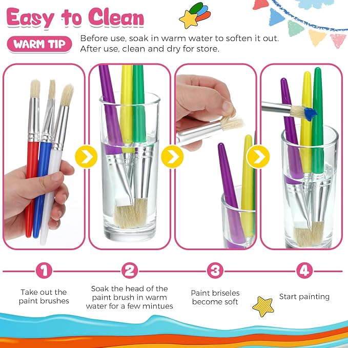 Sherr 64 Pcs Paint Brushes Sets - Image 4