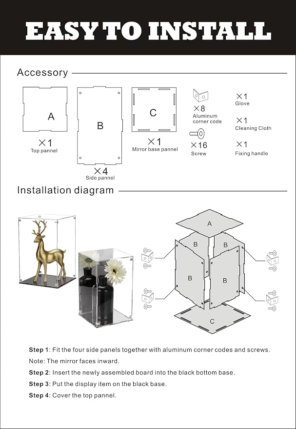 Self Assemble Acrylic Display Case - Image 6
