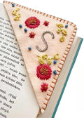 MOTEERLLU Personalized Hand Embroidered Corner Bookmark by MOTEERLLU