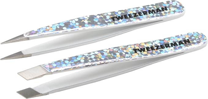 Tweezerman Micro Mini Slant & Point Tweezer Set by Tweezerman