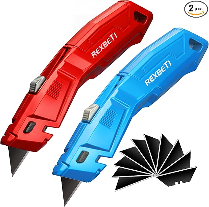 REXBETI 2 Pack Utility Knife by REXBETI