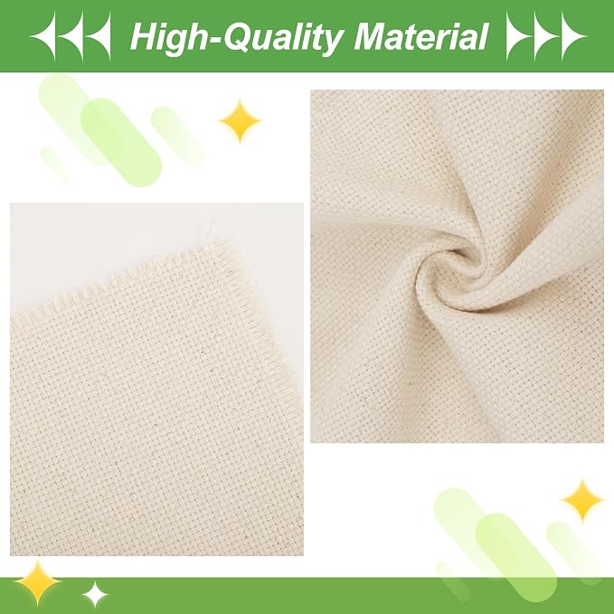 16 PCS Punch Needle Fabric Tufting Cloth 4 Different Sizes 5.9 to 11.8inch | - Image 3