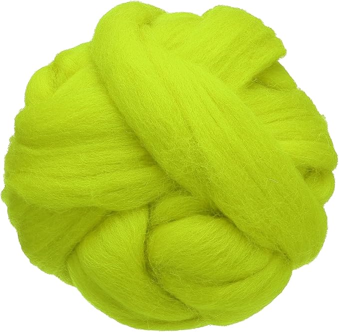 uxcell 3.53oz Wool Roving Yarn, Needle Felting Wool Fiber DIY Craft Needle Wet by uxcell