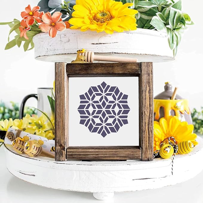 Mandala Stencils for Painting, Rock Painting Stencils Plastic Reusable Stencils - Image 3