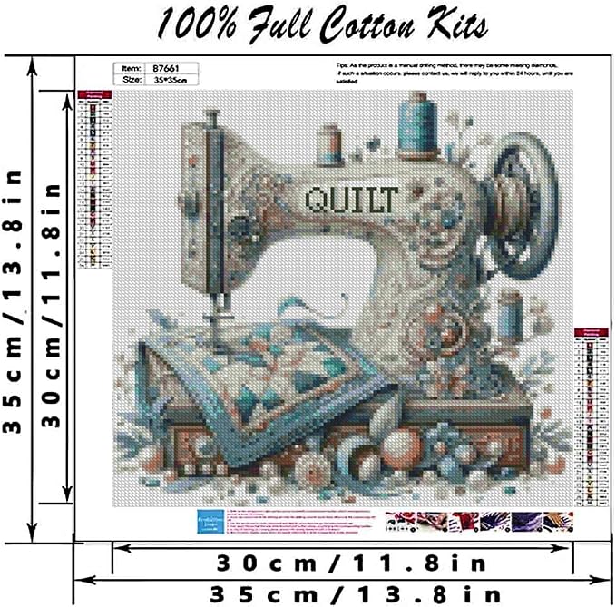 Sewing Machine Stamped Cross Stitch Kits - Image 2