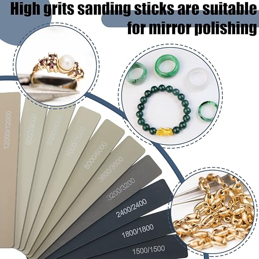 Honoson 20 Pcs Sanding Sticks for Plastic Models 3D Print Polishing Sticks - Image 3