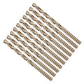Drill Bit, #13 Cutting Diameter, 4341 HSS Gold Finish 135° Cutting Angle Number Jobber Bits - (Applications: for Drilling Soft Metal Plastic Wood), 10-Pieces