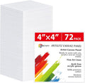 Simetufy 72 Pcs 4x4inch Mini Canvas Boards by Simetufy