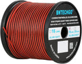 BNTECHGO 18 Gauge Flexible 2 Conductor Parallel Silicone Wire Spool Red Black High Resistant 200 deg C 600V for Single Color LED Strip Extension Cable Cord,Model,250ft Stranded Tinned Copper Wire