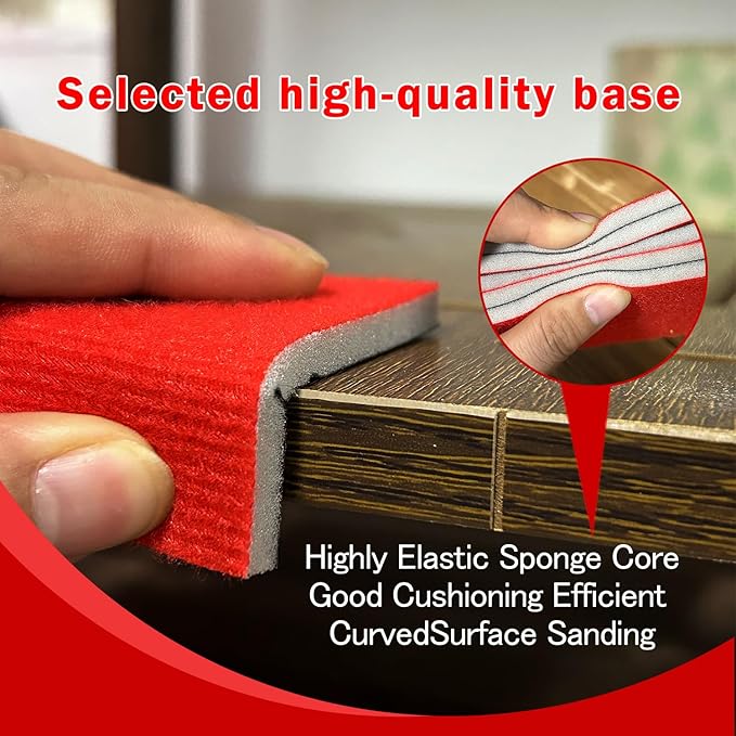 20PCS 3 x 4 Inch 3000 Grit Sanding Sponge, Ultra Fine Sanding Sponges Pads, Soft Foam Hand Sanding Block Dry Wet Sandpaper Blocks for Model Drywall Metal Wood Furniture Polishing