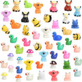 52PCS Mini Animal Figurines Miniature Animals Set Tiny Resin Animals by Unknown
